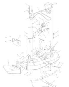Deck 42 Inch Diagram and Parts List for 13AN772G200 2008 Yard Machines Lawn Tractor